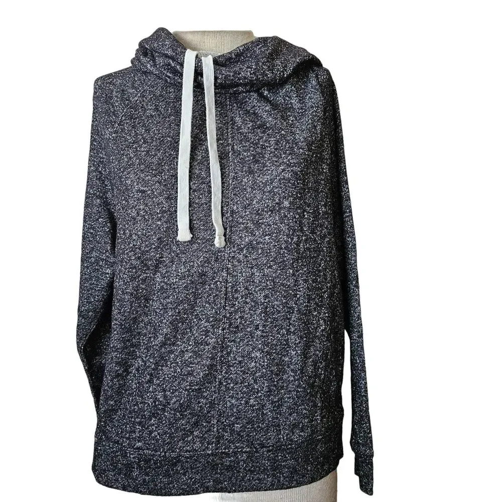 Dark Grey Textured Hoodie Size Small
